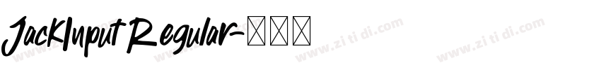 JackInput Regular字体转换